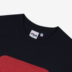 Fila Big F Logo - Miesten Poolopaita - Laivastonsininen | FI-23927